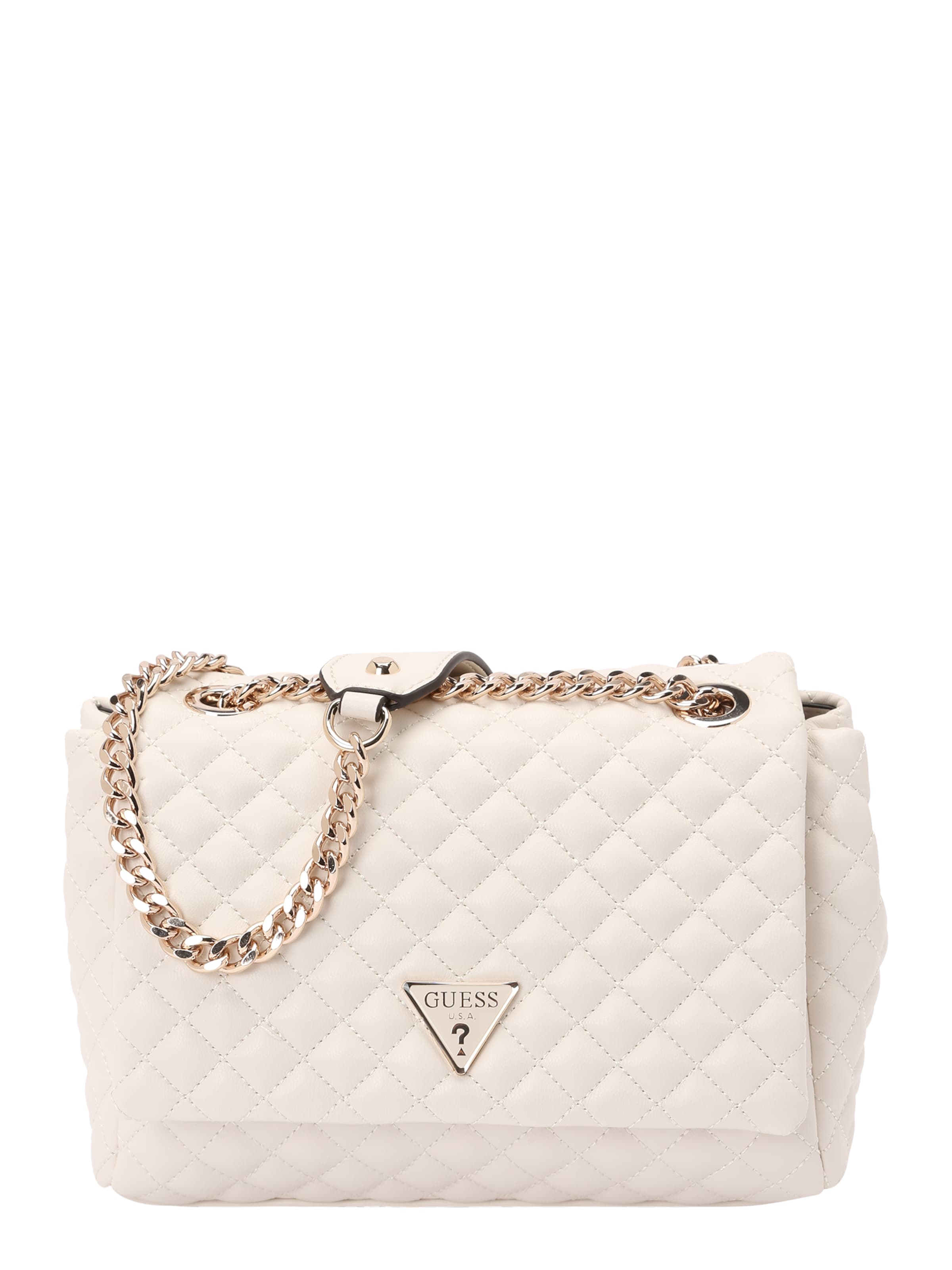 GUESS Taška přes rameno 'EVERLEE CONVERTIBLE XBODY FLAP' – bílá: přední strana