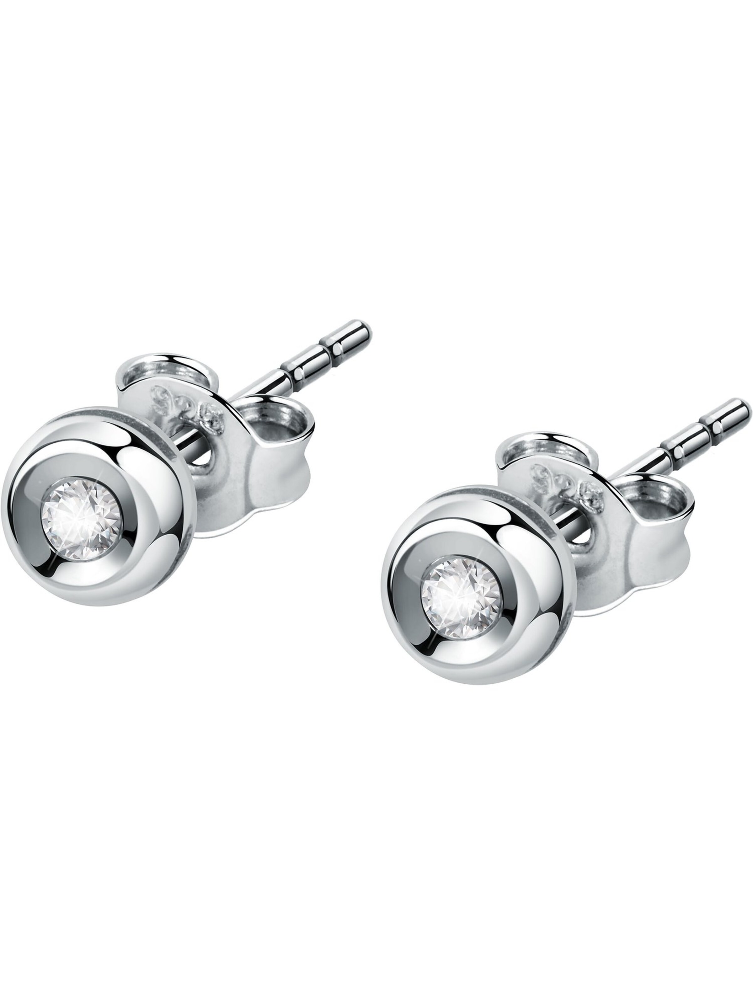 CHRIST Ohrringe in Weiß: Vorderseite