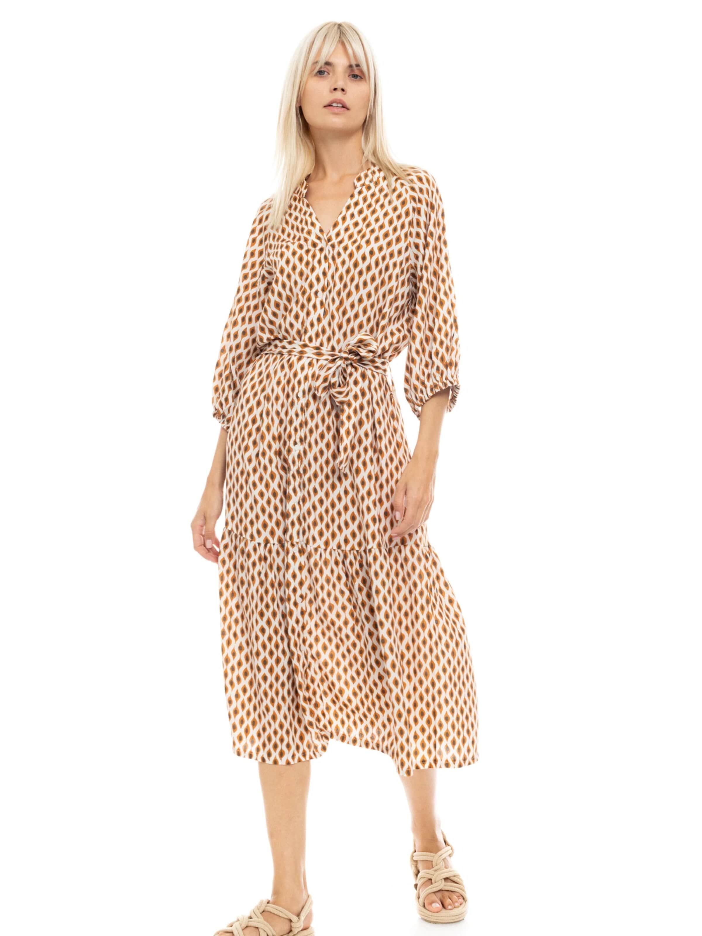 Pink Label Kleid 'BEACHWEAR LONG SAFARI'‌‌‌ in Beige: Vorderseite