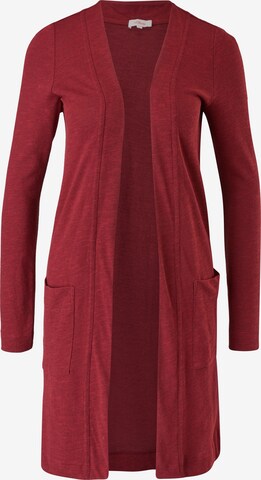 s.Oliver Knit Cardigan in Red: front