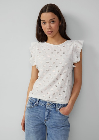T-shirt QS en blanc