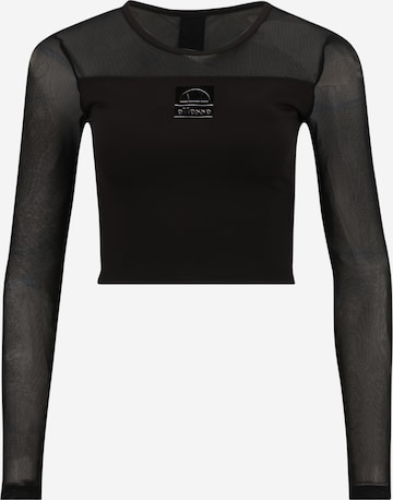 Maglietta 'Sticazzi' di ELLESSE in nero: frontale