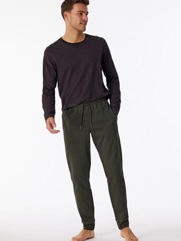 SCHIESSER Regular Workout Pants ' Mix & Relax ' in Green