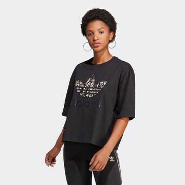 T-shirt 'Graphic' ADIDAS ORIGINALS en noir : devant