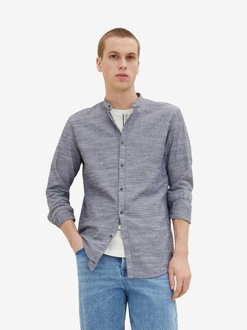 TOM TAILOR DENIM Regular fit Button Up Shirt in Blue: front