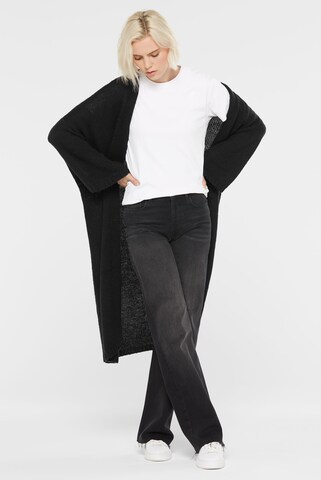 SENSES.THE LABEL Basic T-Shirt aus Interlock-Jersey in Weiß