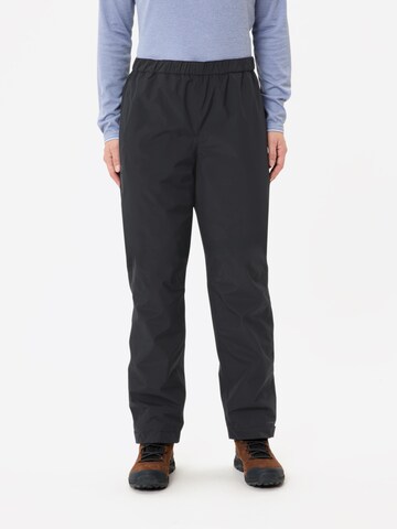 VAUDE Regular Outdoorbroek 'Rosemoor' in Zwart: voorkant
