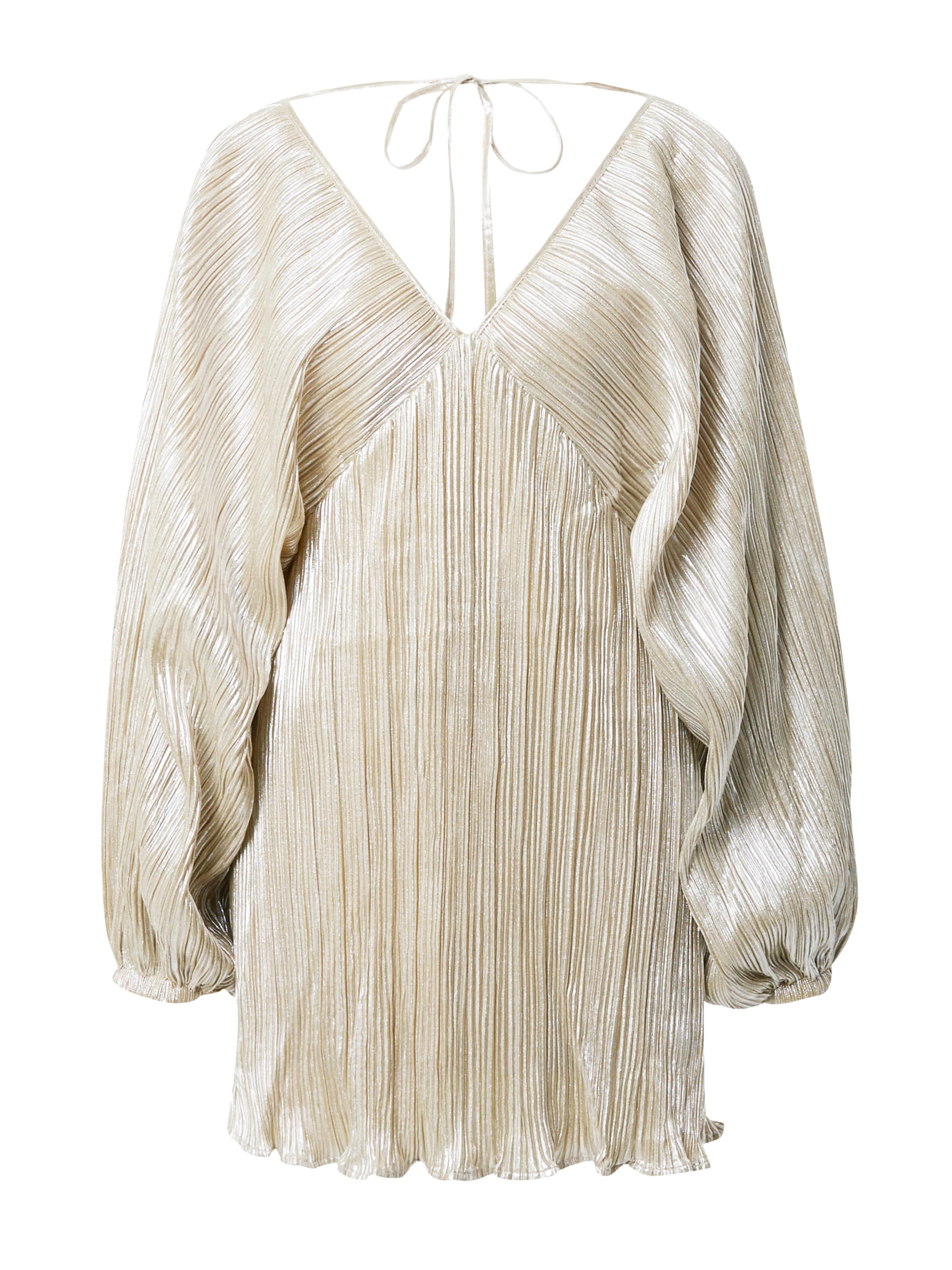 Nasty Gal Φόρεμα κοκτέιλ σε χρυσό: μπροστά