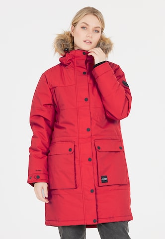 North Bend Winter parka 'Lizbet' in Red: front