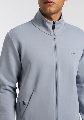 BOSS Zip-Up Hoodie 'Skaz' in Grey
