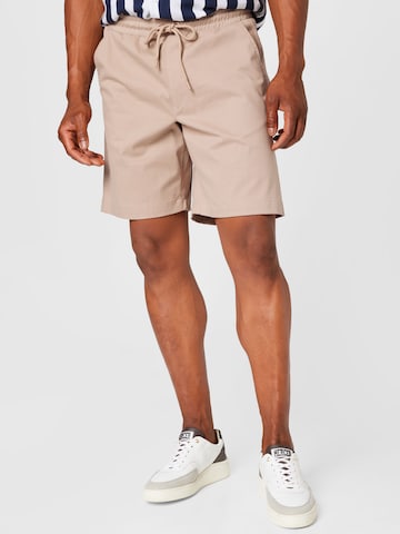 River Island Regular Chino in Beige: voorkant