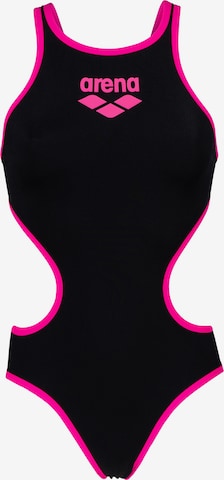 Costume intero 'ONE BIGLOGO' di ARENA in nero: frontale