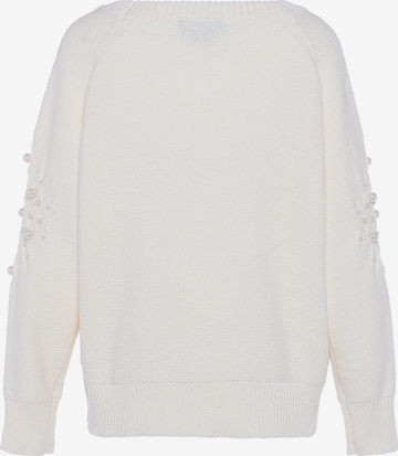 Pull-over faina en blanc