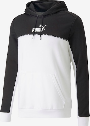 PUMA Athletic Sweatshirt in White: front