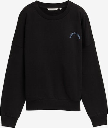 juoda TOM TAILOR DENIM Megztinis be užsegimo: priekis