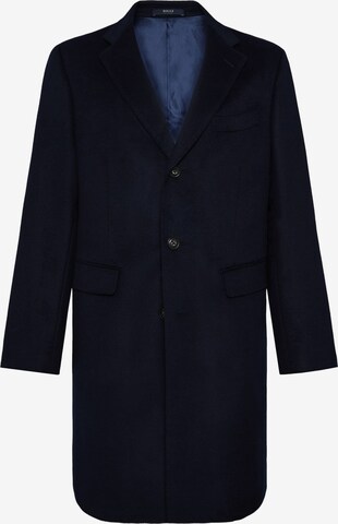 Boggi Milano Between-Seasons Coat in Blue: front