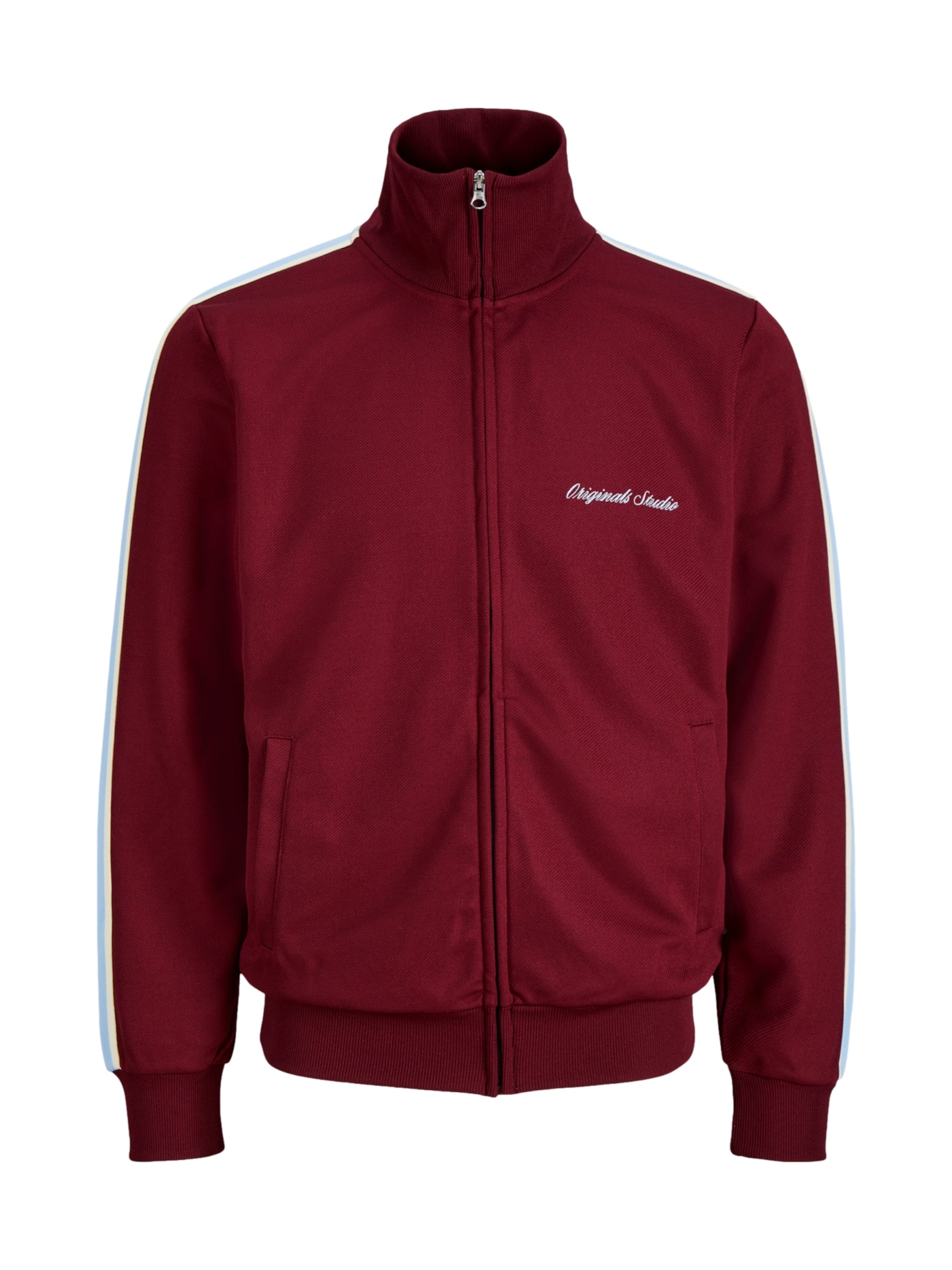 Jack & Jones Junior Sweatjakke 'Cotedazur' i rød: forside