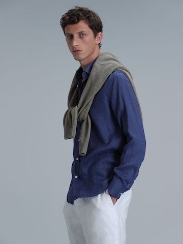 Lufian Comfort fit Overhemd in Blauw
