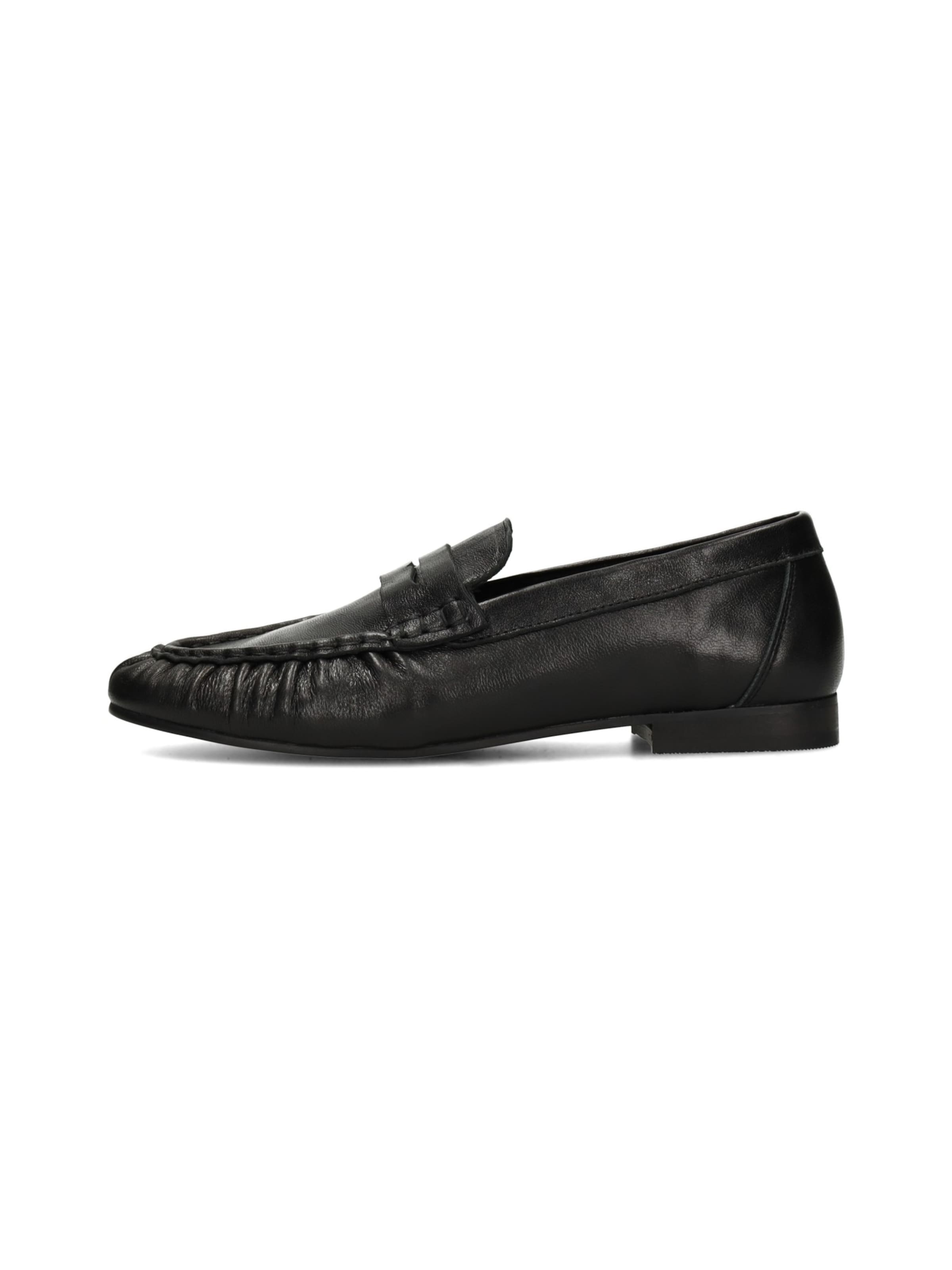 Poelman Mocassins 'Sammy' in Zwart: voorkant