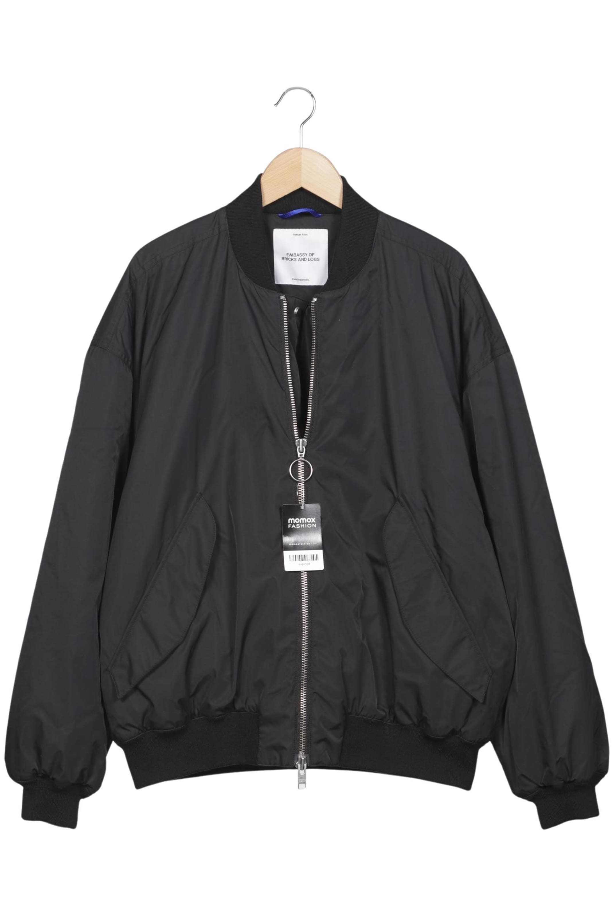 Embassy of Bricks and Logs Jacket & Coat in XL in Black: front