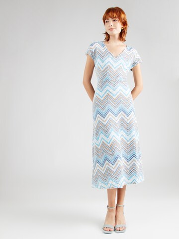 Robes en maille s.Oliver BLACK LABEL en bleu : devant
