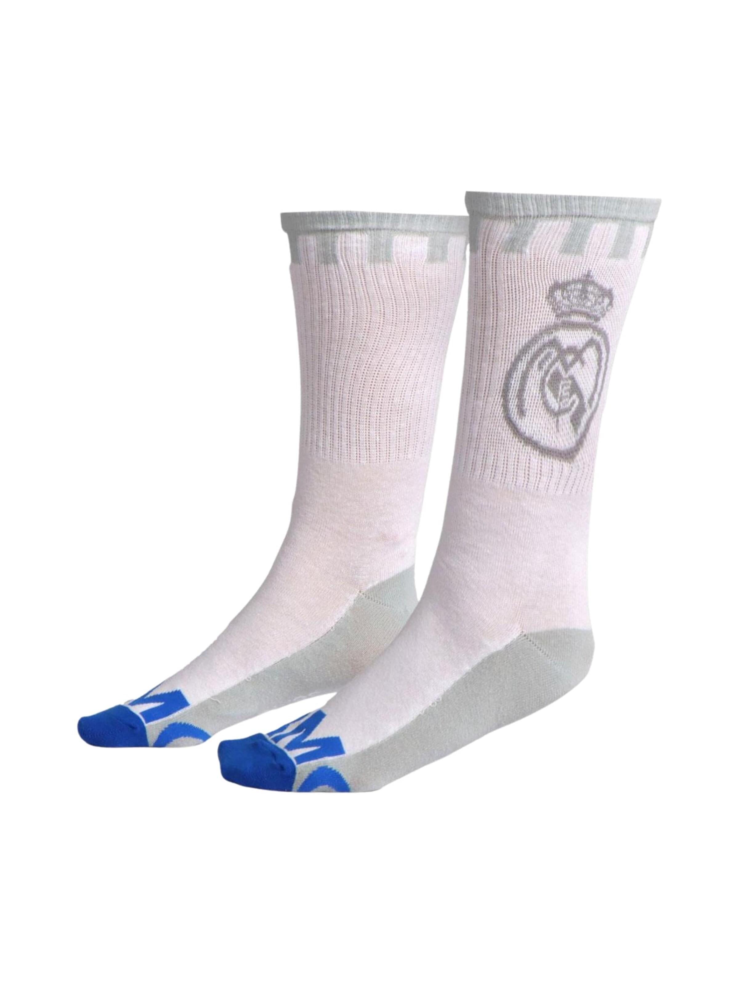 Chaussettes 'Socken - Real Madrid' Cerdá en blanc : devant