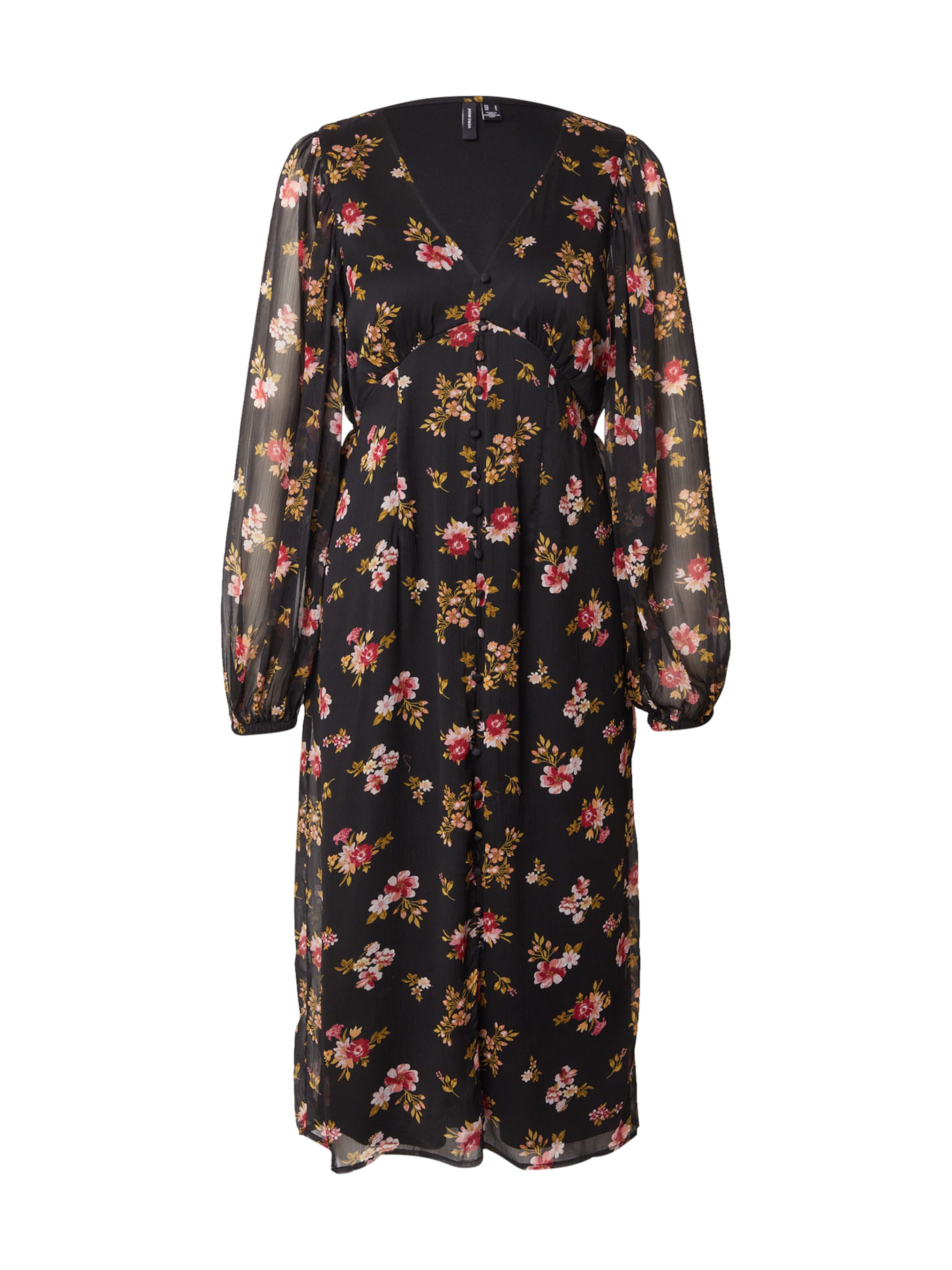 Abito camicia &#x27;VMSmilla&#x27; di VERO MODA in nero: frontale