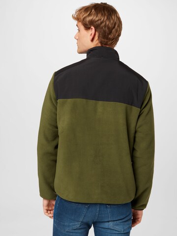 Jachetă  fleece 'BLAKE' de la JACK & JONES pe verde