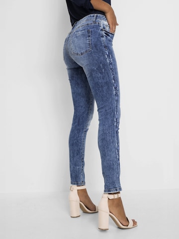 bonprix Skinny Jeans in Blauw