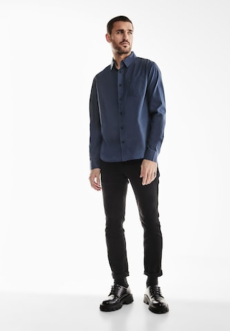 Street One MEN Regular Fit Hemd in Blau