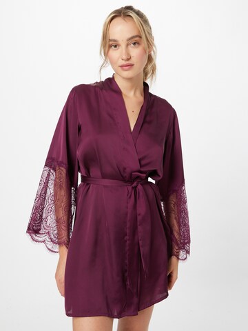 Robe de chambre Hunkemöller en violet : devant