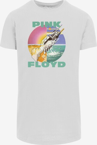F4NT4STIC Shirt 'Pink Floyd Wish You Were Here Rockband' in Wit: voorkant