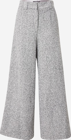 River Island Wide leg Trousers in Grey: front