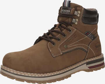 Dockers by Gerli Боти с връзки в кафяво: отпред