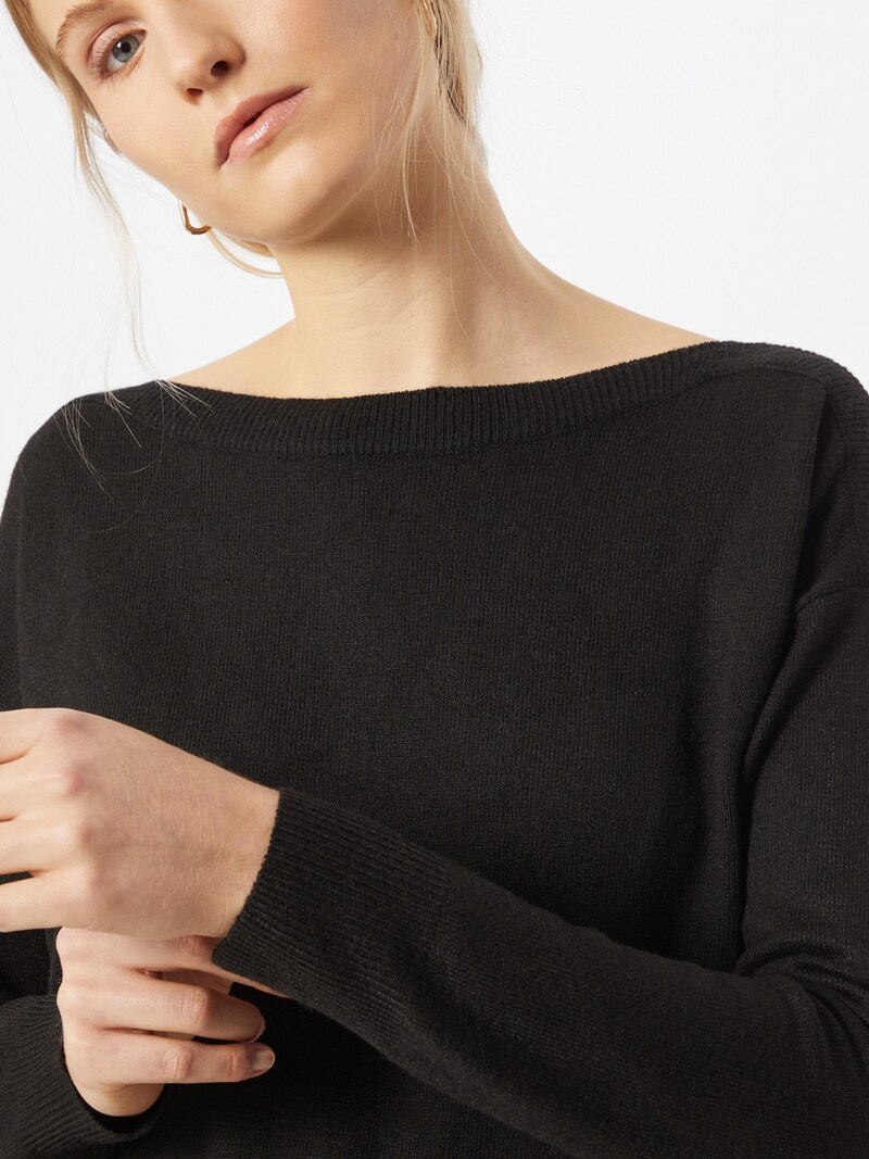 Women Clothing ICHI Fine-knit sweaters Mottled Black