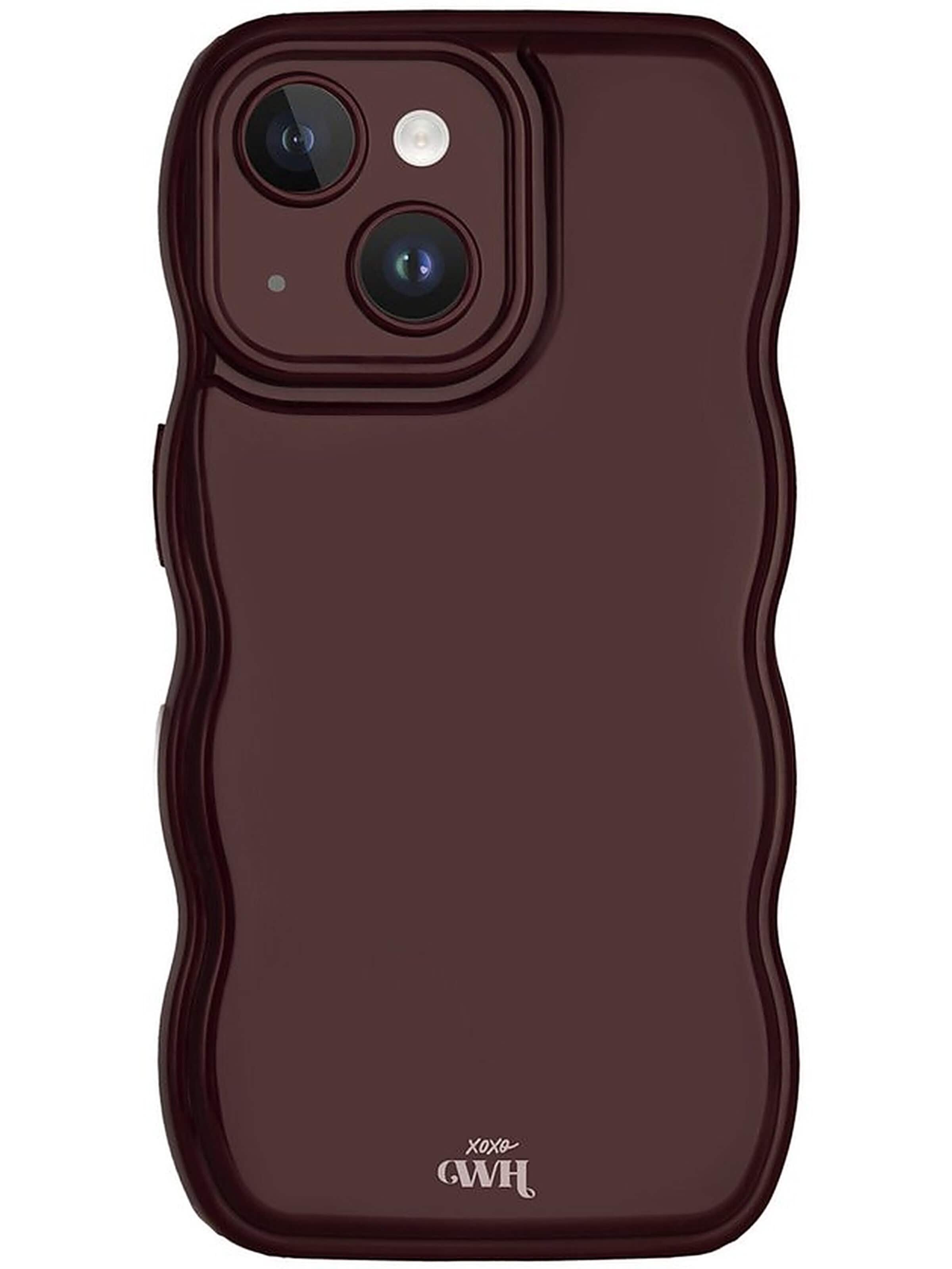 xoxoWildhearts Smartphone case 'Glossy Wavy' in Red: front