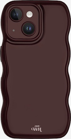 Protection pour smartphone 'Glossy Wavy' xoxoWildhearts en rouge : devant