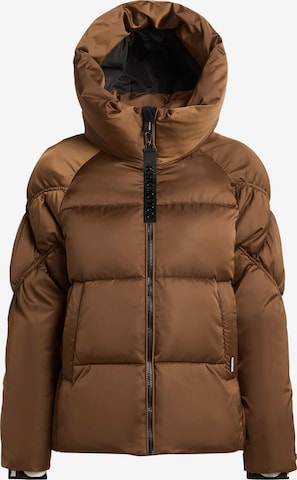 Veste d’hiver 'Isett2' khujo en marron : devant