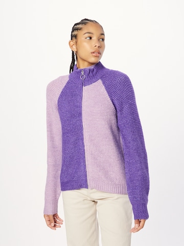 Cardigan 'MISHA' b.young en violet : devant