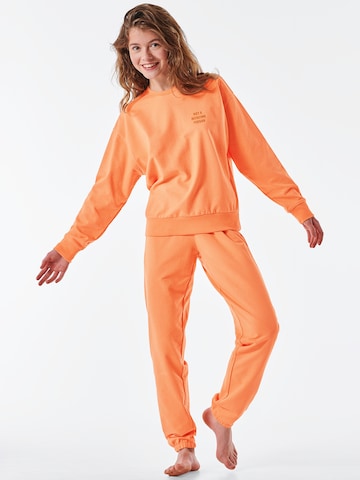 SCHIESSER Pajamas 'Original Classics' in Orange: front