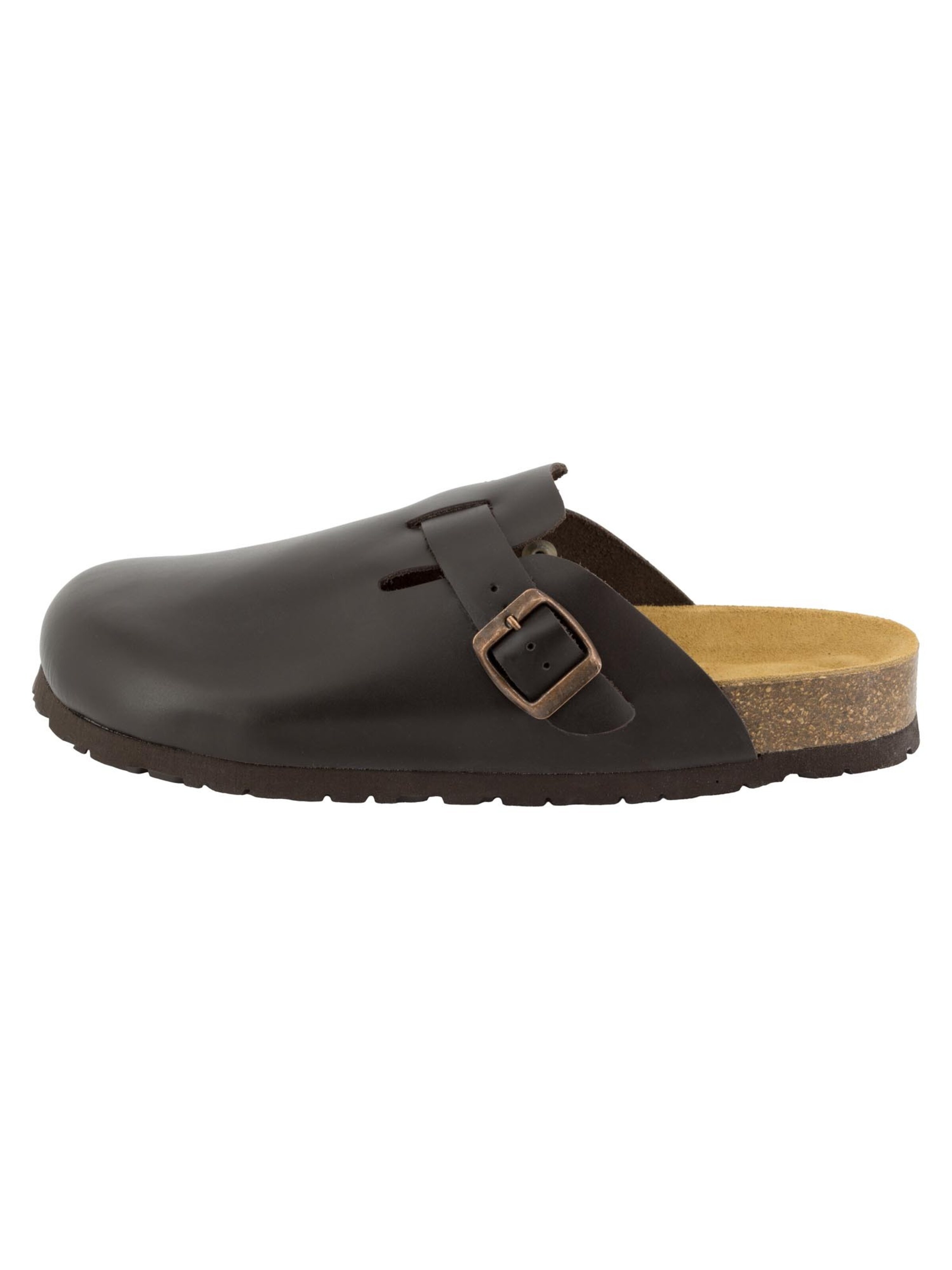 Piece Of Mind Clogs 'Comfort' in Brown: front
