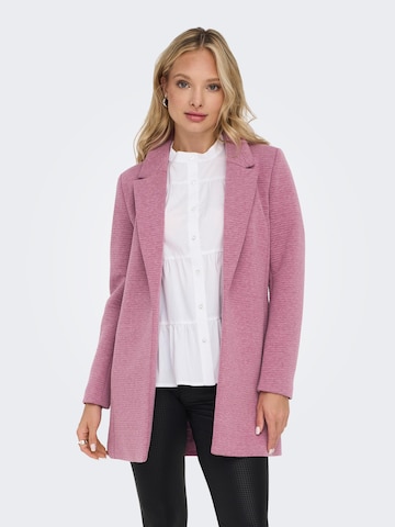 Manteau mi-saison 'KATE-LINKA' ONLY en rose : devant