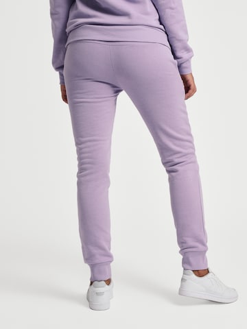 Hummel Tapered Workout Pants in Purple