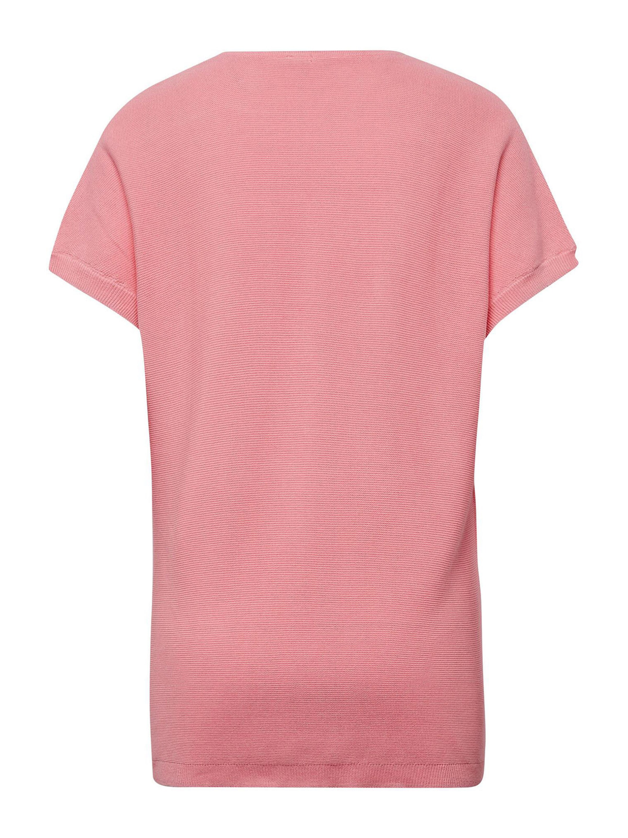 Goldner Strickweste in Pink