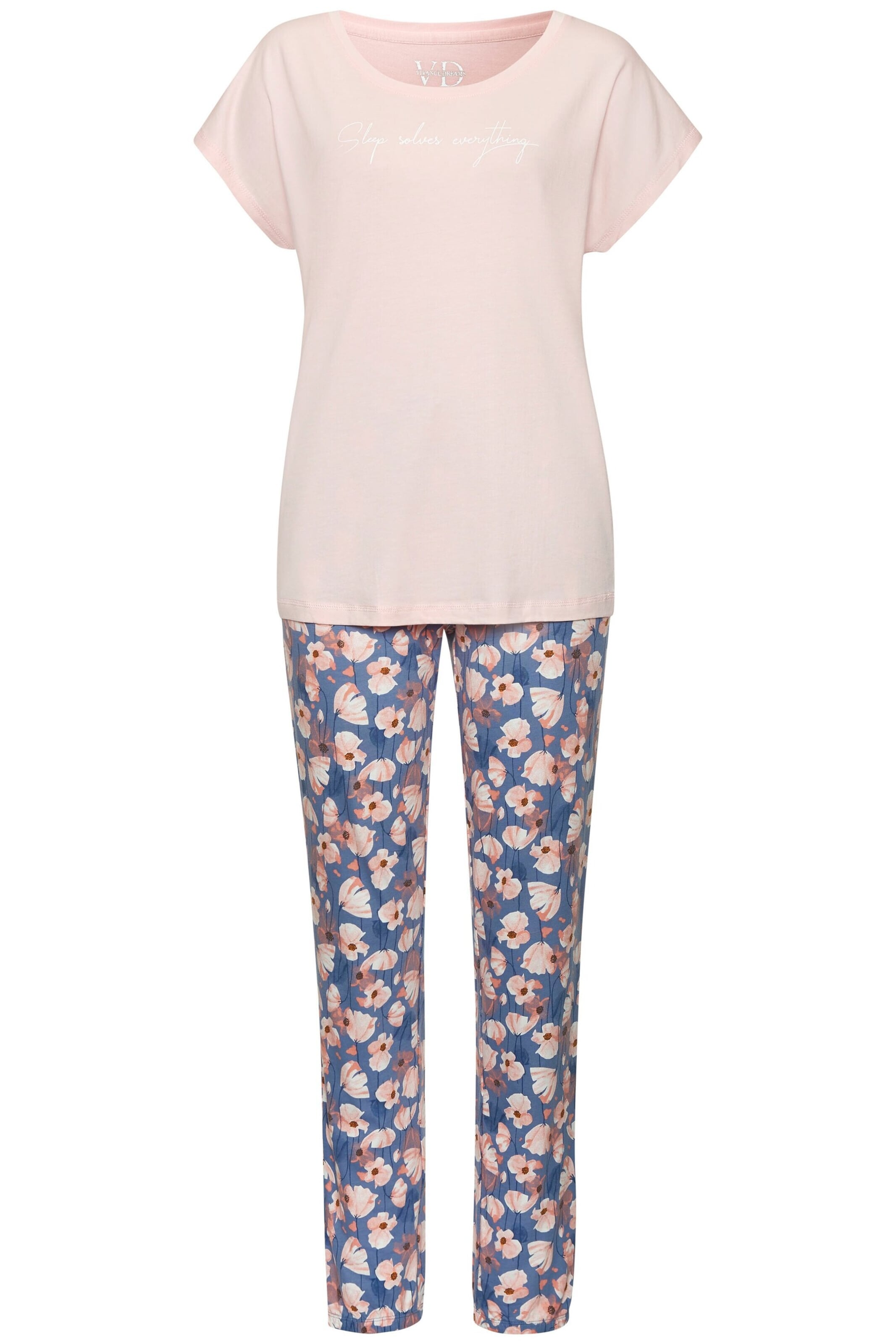 VIVANCE - Pijama en azul: frente