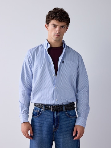 Next - Regular Fit Camisa em azul: frente