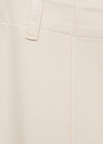 MANGO Wide leg Pants 'Lua' in Beige