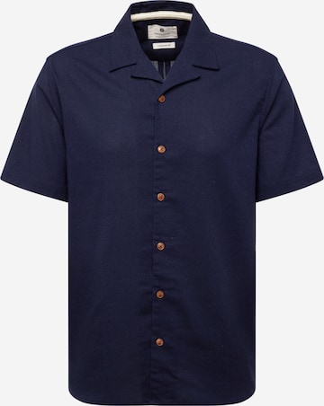 anerkjendt - Ajuste confortable Camisa 'LEO' en azul: frente