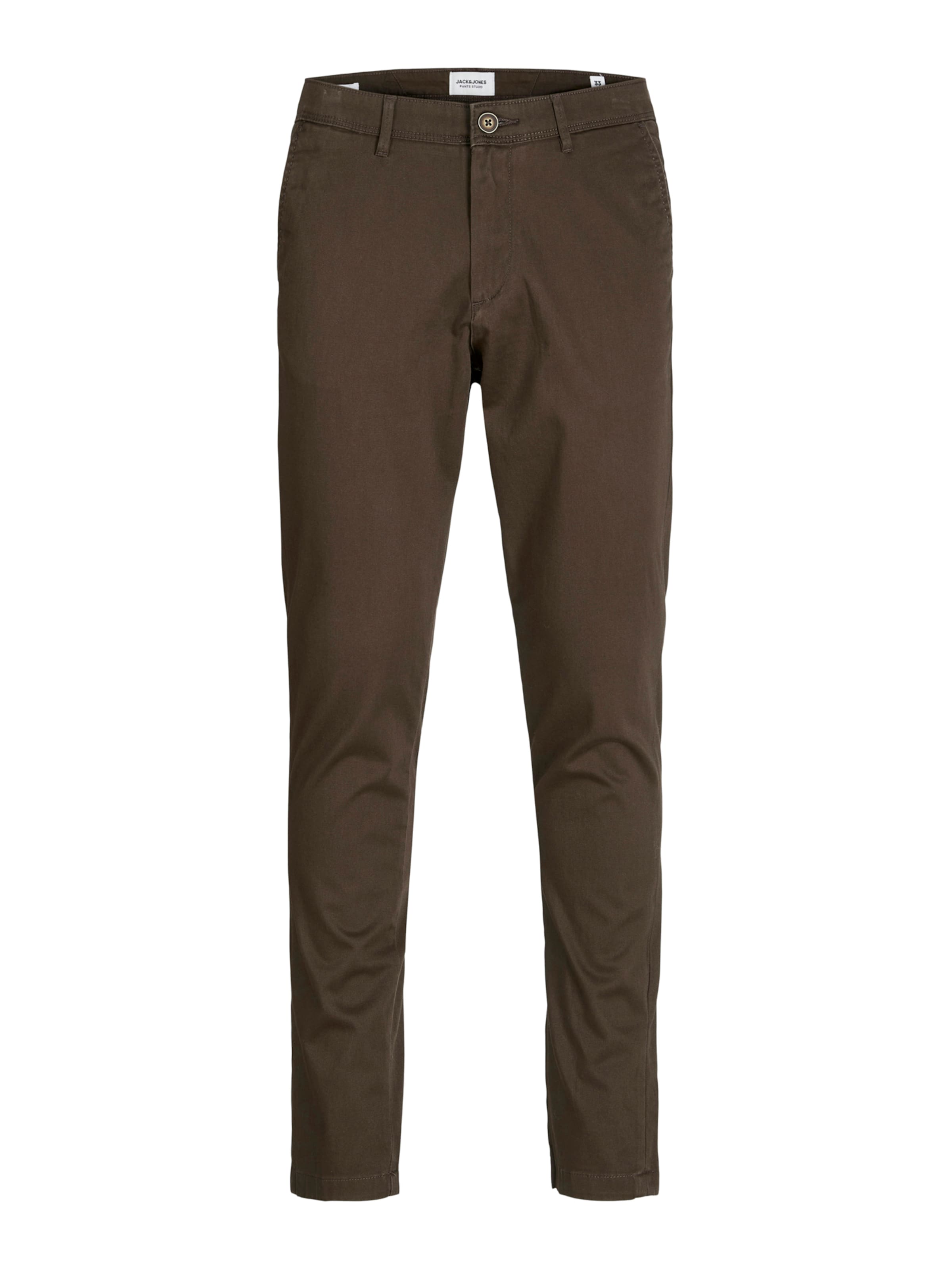 JACK & JONES Παντελόνι τσίνο 'JJIMARCO JJBOWIE' σε σκούρο καφέ, Άποψη προϊόντος