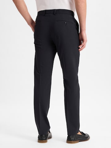 Finshley & Harding Regular Pleated Pants 'Mitch' in Blue